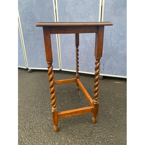 544 - Barley twist leg side table