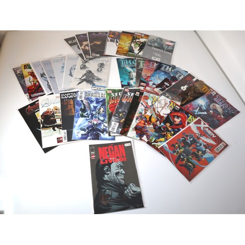 116 - Marvel Comics - Group of various runs including Thor, Infinity, X-Men + Signed Negan Lives by Charli... 