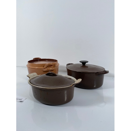 425 - Three Le Creuset Cooking pots