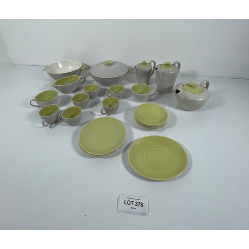 378 - Two Poole tea sets