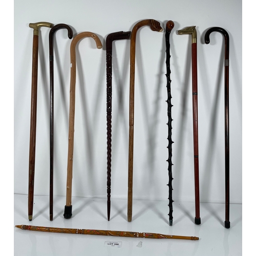 396 - 9 Walking sticks