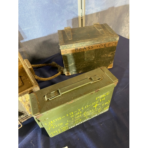 469 - A collection of Military boxes