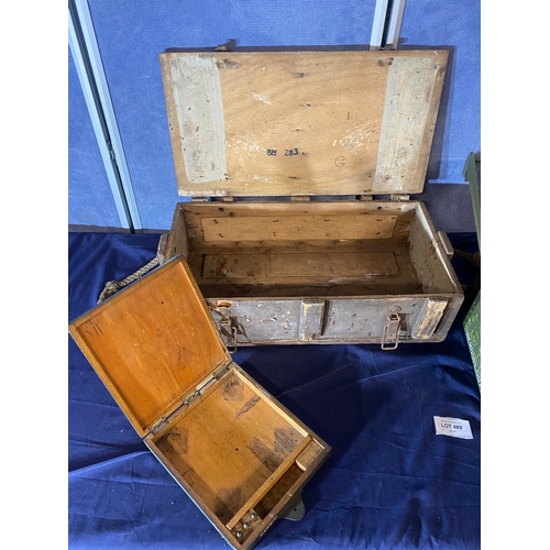 469 - A collection of Military boxes