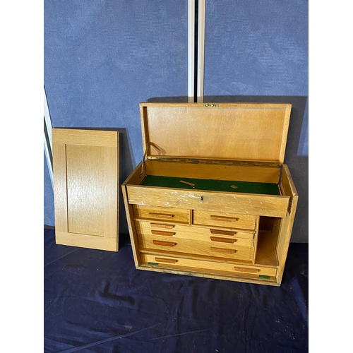 470 - Two wooden tool boxes and contents