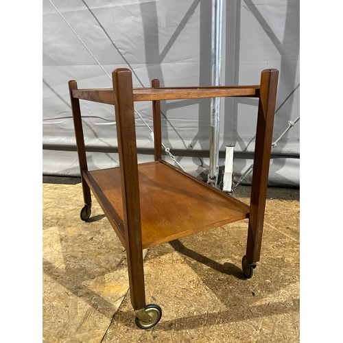 603 - Mid Century/Retro Teak two tier Trolley