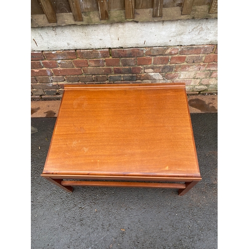 616 - Mid century low teak coffee table