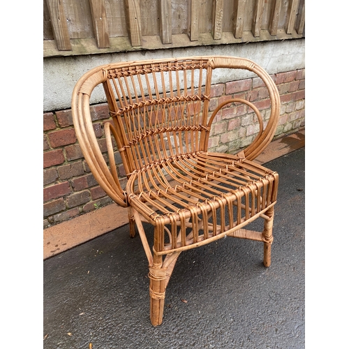 617 - Wicker/Cane armchair