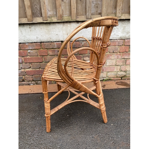 617 - Wicker/Cane armchair