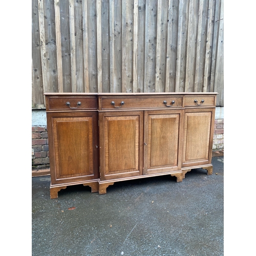 618 - Large Vintage Mahogany Break front sideboard