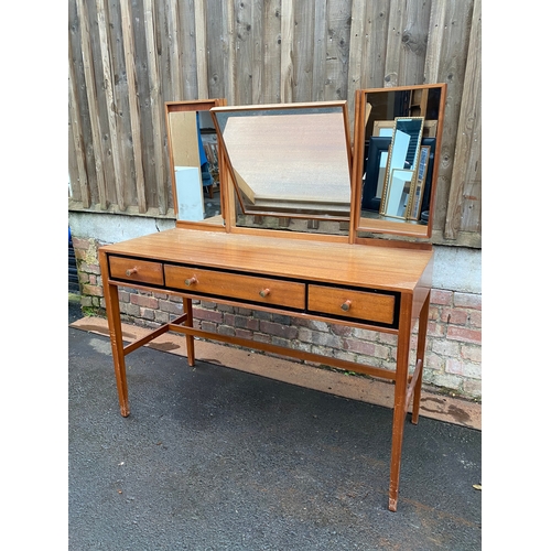 621 - Mid century teak dressing table by Loughborough Furniture for Heals of London c1950/60's