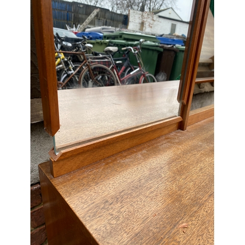 621 - Mid century teak dressing table by Loughborough Furniture for Heals of London c1950/60's