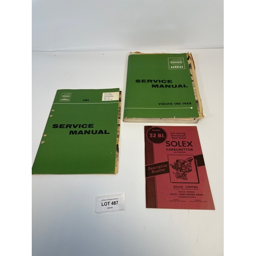 487 - A collection of Ephemera including a Lowry Calendar 1977, Jubilee journal Some Volvo service manuals... 