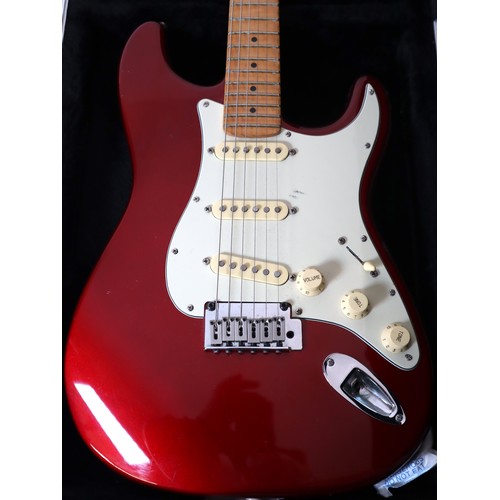 1 - Fender Yngwie Malmsteen Signature Stratocaster Candy Apple Red Electric Guitar Serial Number S9 1749... 