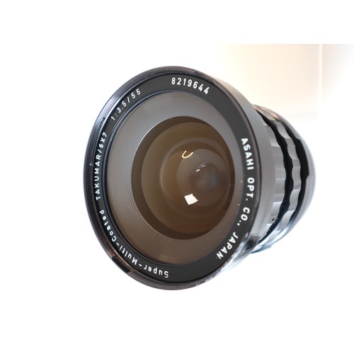 42 - S-M-C Takumar 6x7 / Super Takumar 6x7 55mm F3.5 Lens For Pentax 6X7 with Pentax 6x7 100 Mor & Eve Fi... 