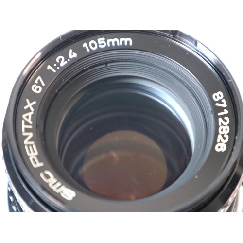 43 - Pentax 67 105mm f/2.4 SMC Lens with Jessop 67mm MC-18 Filter