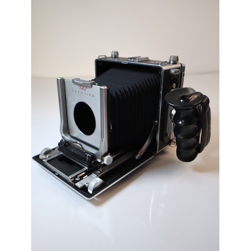 49 - Linhof Technika 4x5, 9x12 150mm Camera Body Large Format and Anatomical Grip left with bag 4120440 s... 