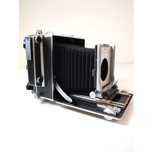 49 - Linhof Technika 4x5, 9x12 150mm Camera Body Large Format and Anatomical Grip left with bag 4120440 s... 