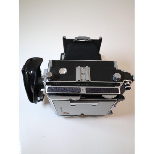 49 - Linhof Technika 4x5, 9x12 150mm Camera Body Large Format and Anatomical Grip left with bag 4120440 s... 