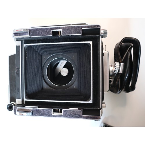 49 - Linhof Technika 4x5, 9x12 150mm Camera Body Large Format and Anatomical Grip left with bag 4120440 s... 