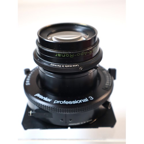 56 - Rodenstock SINAR Apo-Ronar f9 360mm lens on Prontor Professional 3 Shutter & Linhoff Technika Lenboa... 