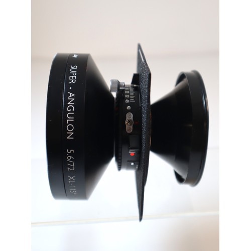 58 - Schneider Super Angulon 5.6/72mm XL-115° MC Lens f. Linhof with Copal No 0 Shutter - KOOD 95mm Skyli... 