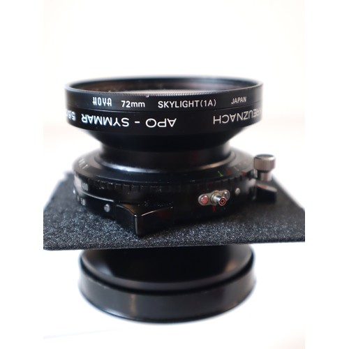 59 - Schneider - Kreuznach APO - Symmar f5.6 210mm Lens with a Copal No1 Shutter +Hoya 72mm Skylight Filt... 