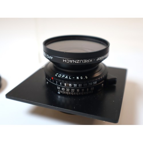 61 - Schneider - Kreuznach APO - Symmar f5.6 150mm lens + Copal No 0 Shutter + Hoya 58mm Skylight 1b Filt... 