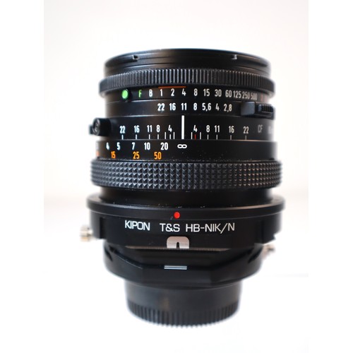 69 - Hasselblad 80mm Carl Zeiss Planer 2.8 80mm T* len s with Kipon T&S HB-NIK/N Converter mount (Hasselb... 