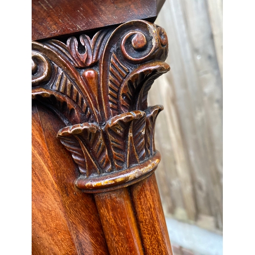 630 - Beautiful Antique Large Flame mahogany Secretaire with oak lined drawers