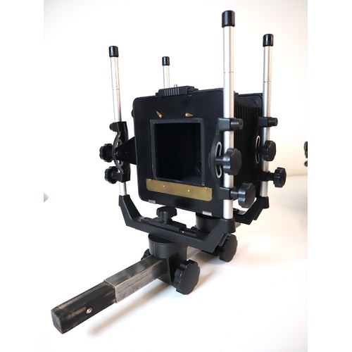 70 - Cambo 4x5 SCX Monorail Large Format Camera + additional large format monorail camera , accessories a... 