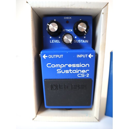 12 - BOSS CS-2 Compression Sustainer Guitar Effects Pedal in box