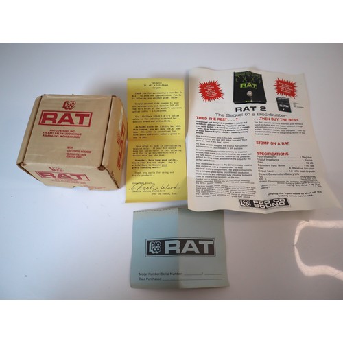 18 - 1980/90's ProCo RAT RT-069195 Distortion Pedal With original box and paperwork