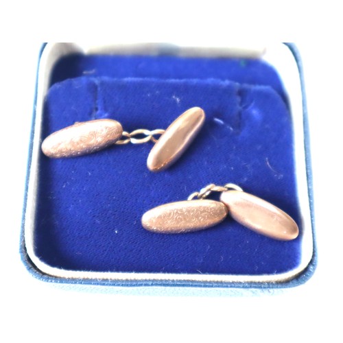 131 - 9ct Yellow Gold Cufflinks - 4.9g