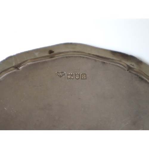 139 - Two Sterling Silver Footed Salvers Goldsmiths London 1913 & Roberts & Belk Ltd Sheffield 1944 - 19cm... 