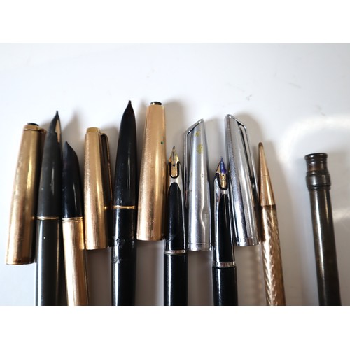 149 - Collection of Vintage Cross, Rolled Gold Parker, Waterman's Fountain / Ballpoints pens + Sterling Si... 