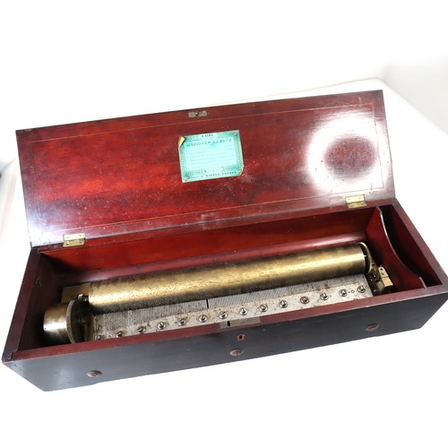 164 - 19th Century Swiss Cylinder musical box by Nicole Freres Musique de Geneve 6 Airs no 1204 67cm x 21c... 