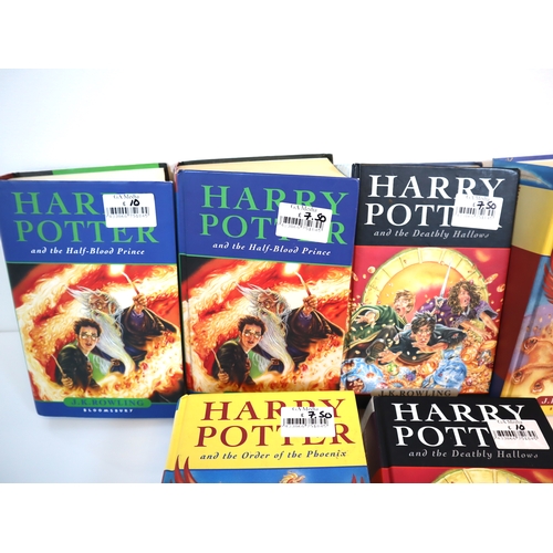 277 - Collection of 1st edition hardback Harry Potter Books + 22nd & 42nd impression paperback Harry Potte... 