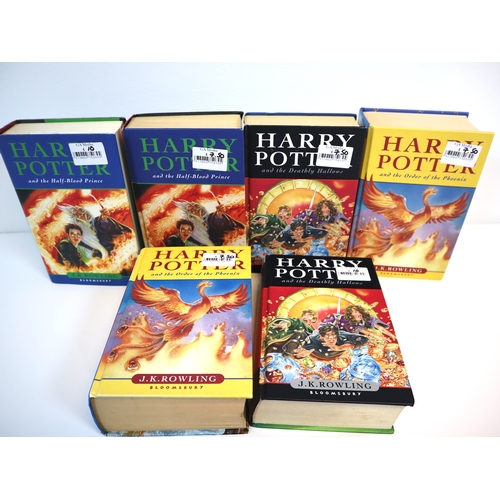 277 - Collection of 1st edition hardback Harry Potter Books + 22nd & 42nd impression paperback Harry Potte... 