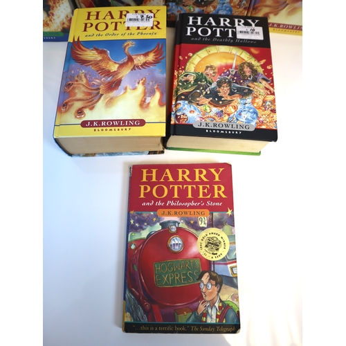 277 - Collection of 1st edition hardback Harry Potter Books + 22nd & 42nd impression paperback Harry Potte... 