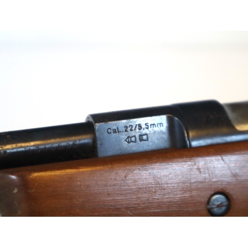 279 - Weihrauch HW 77K Spring Powered Under lever Air Rifle with 2-7x Kassnar Wide Scope