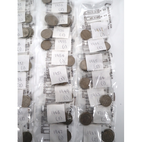 293 - Collection of Circulated Silver & Nickel Florinsdated 1922-1967 with multiples