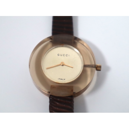 175 - 1970's Gucci Lucite Swiss Movement Watch