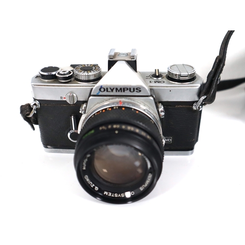 190 - Olympus OM-1 MD 35mm SLR Camera with Olympus Zuiko Auto-S f1.4 50mm lens