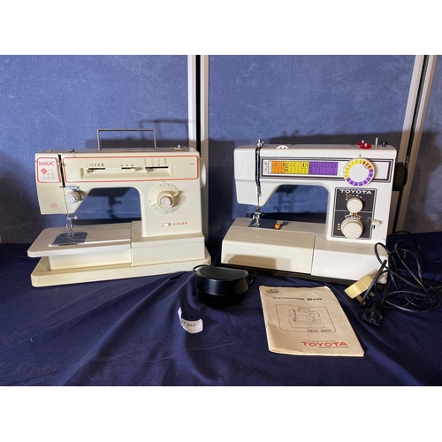 663 - Singer and Toyota 8002 sewing machines