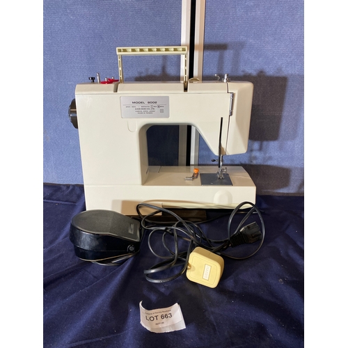 663 - Singer and Toyota 8002 sewing machines