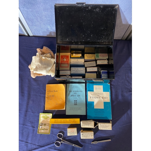 679 - WW2 A.R.P metal medical box and Ammunition box.