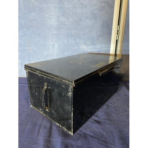 679 - WW2 A.R.P metal medical box and Ammunition box.