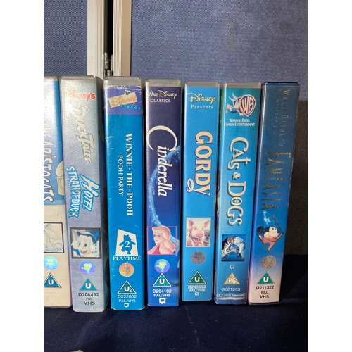 687 - 12 Disney VHS videos