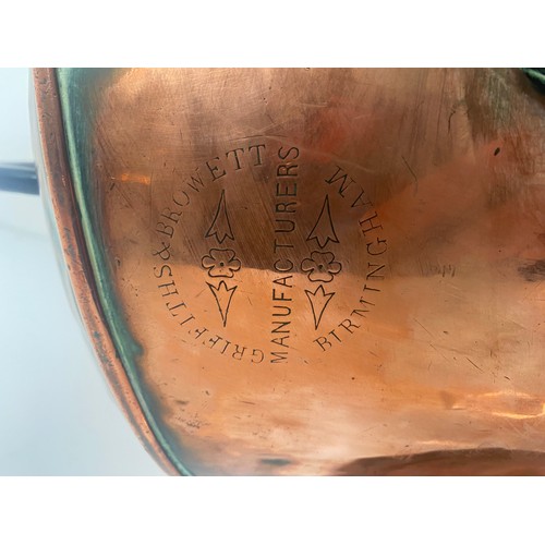 707 - Copper coal bucket/Scuttle