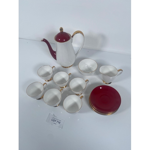 710 - Queen Anne bone china tea set